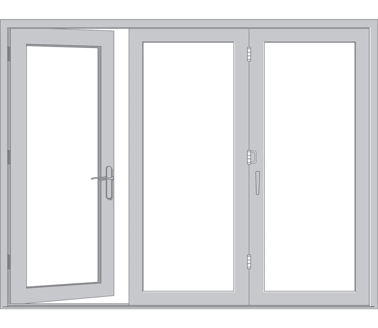 Parkersburg Pella Architect Reserve Series Contemporary Bifold Patio Door