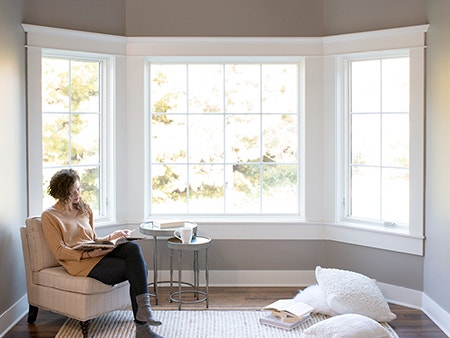 Parkersburg Pella Lifestyle Series Bay or Bow Window