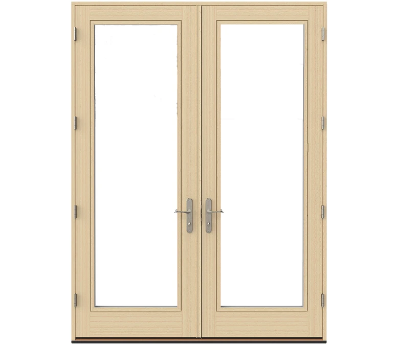 Parkersburg Pella Lifestyle Series Wood Double Hinged Patio Doors